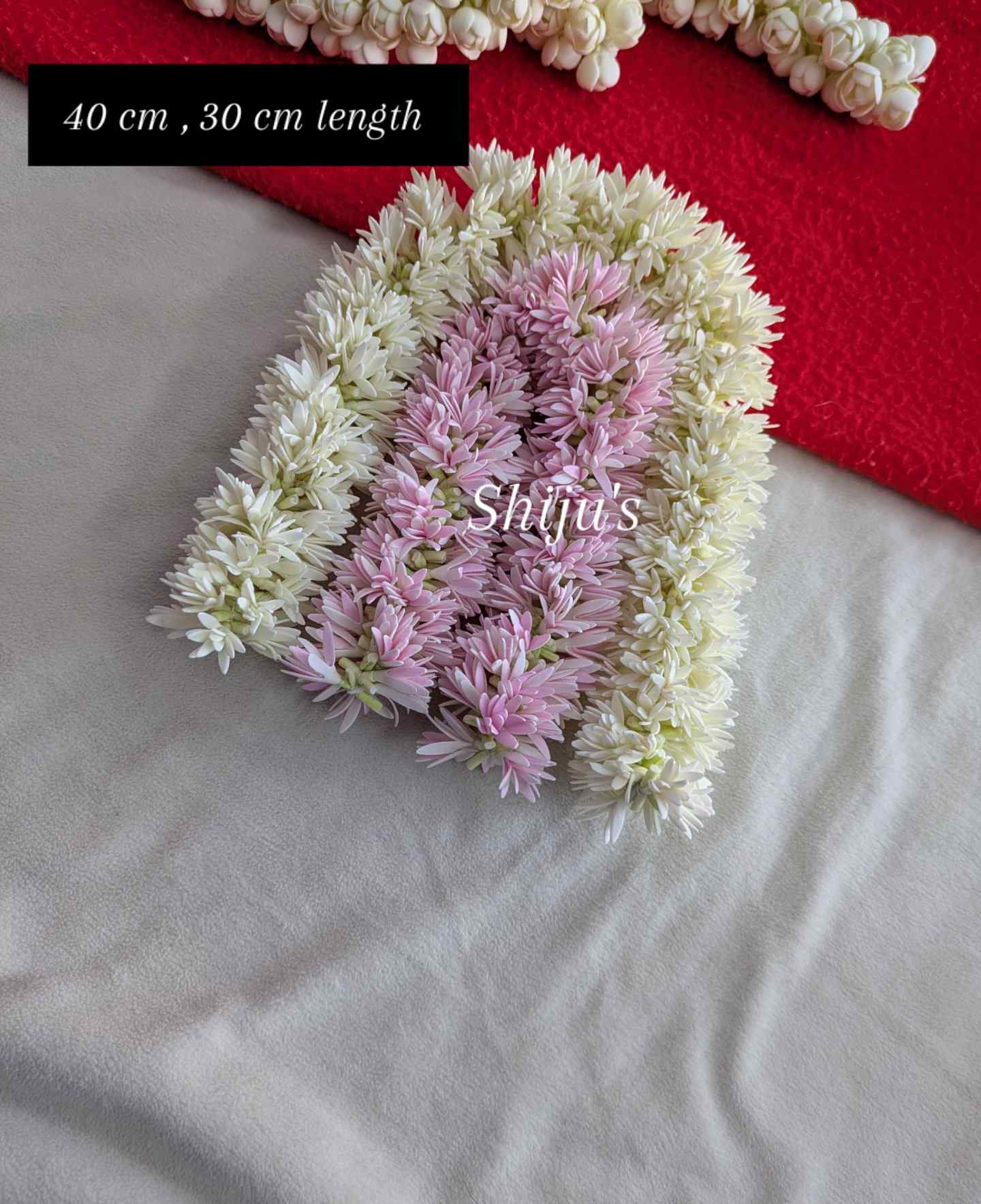 Artificial foam jathi sanna malli bloomed jasmine combo 